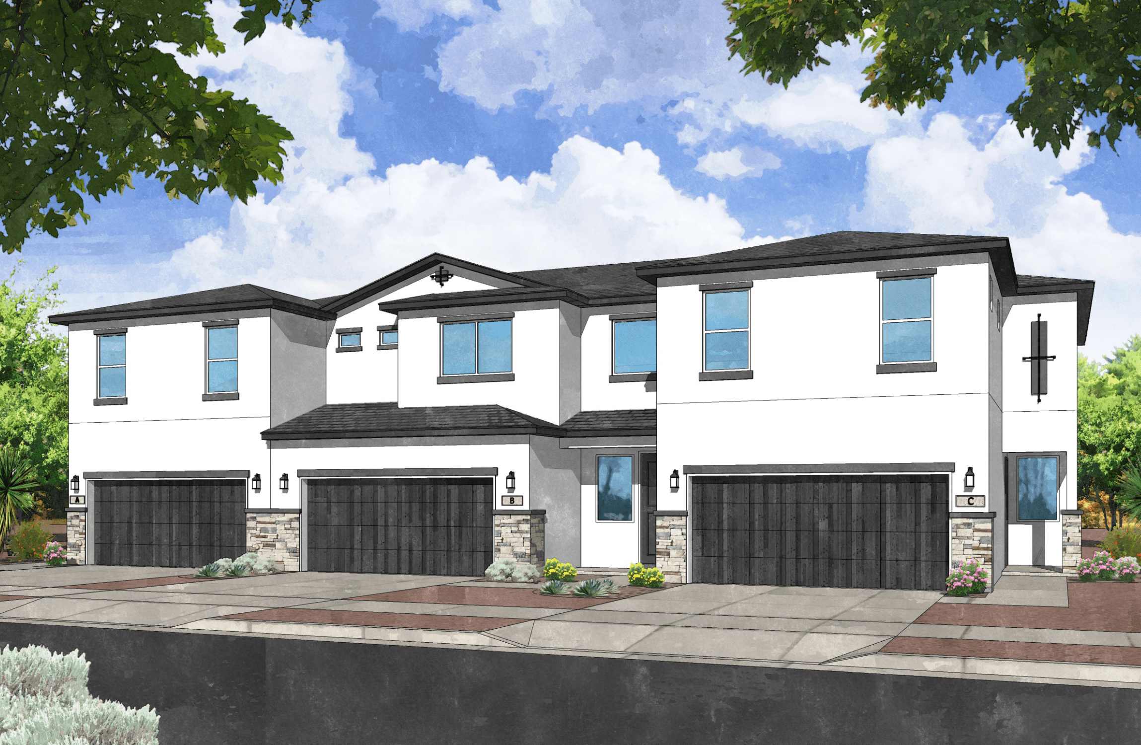 Featured image for “The Maple – 3 Unit Attached”